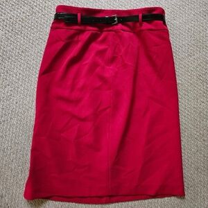 Black Label Pencil Skirt with Black Belt Size 12 - Black Label by Evan-Picone